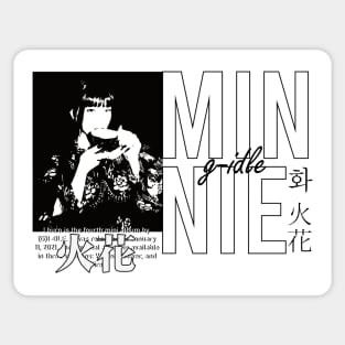 Minnie G-IDLE streetwear Sticker